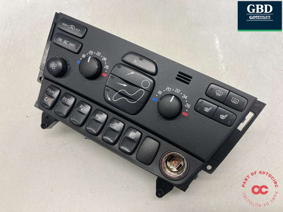 Varmeapparat betjening til Volvo XC70, 2005-2007 (Type I, Fase 2)  (30746022)