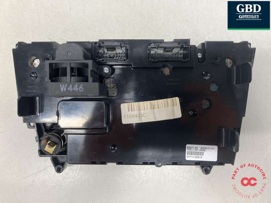 Varmeapparat betjening til Volvo XC70 2005-2007 (Type I, Fase 2) (30746022|8697140|)