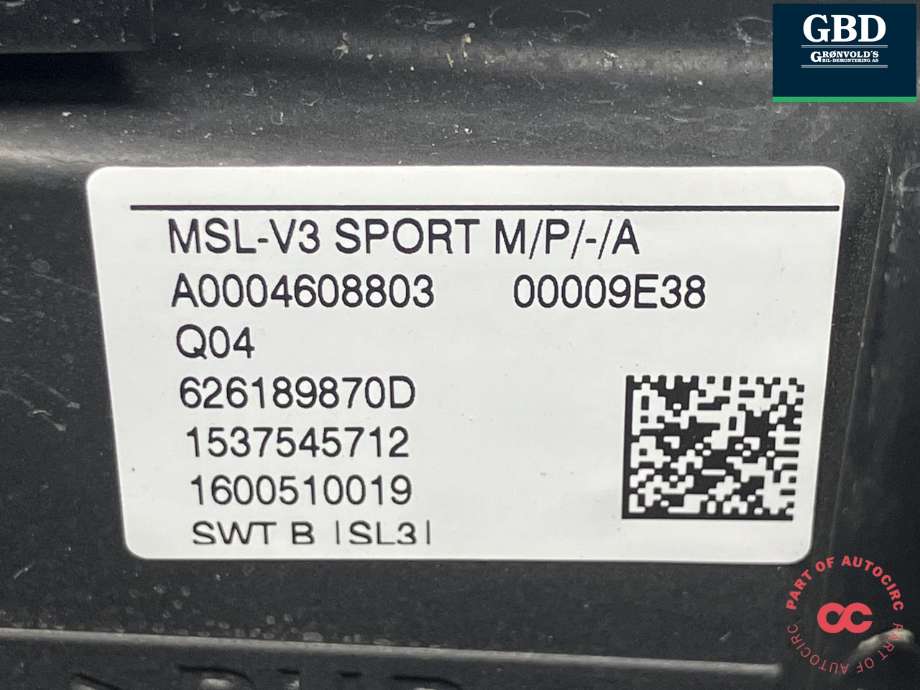 Ratt til Mercedes V-Klasse 2014-->> (W447) (W447) (A 000 460 88 03|A 600 400 68 37|)