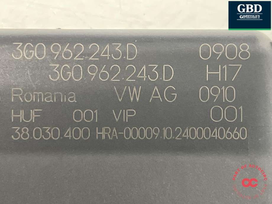 Styreenhet elektrisk bakluke til Ford Explorer EV 2024-->>  (2724522|VWR2KA-14J052-CA|3G0 962 243 D)