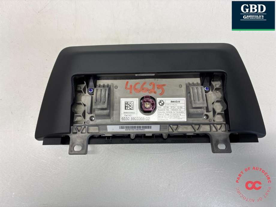 Bilstereo navigasjon skjerm til BMW 2-Serie, Active/Gran Tourer 2014-->> (F45/F46) (F45/F46) (65 50 8 803 368|)