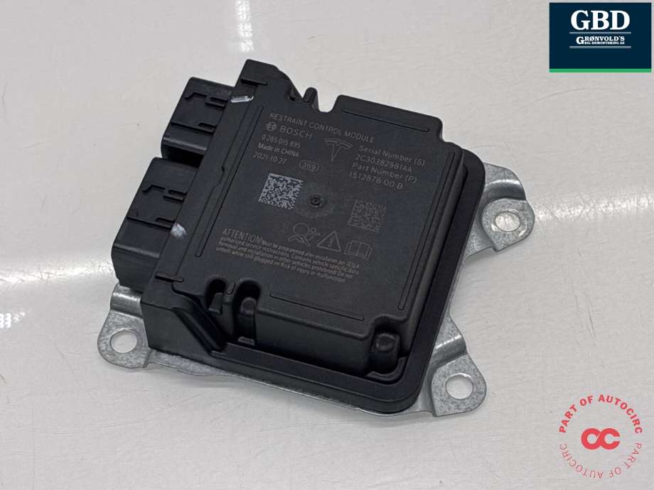 Styreenhet airbag hovedsensor til Tesla Model 3 2018-2023 (Fase 1)  (1512876-00-E|1512876-00-B|)