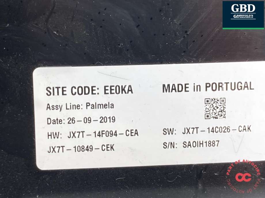 Instrumentpanel til Ford Focus 2018-->> (Type IV) (2603141|JX7T-10849-NEJ|)