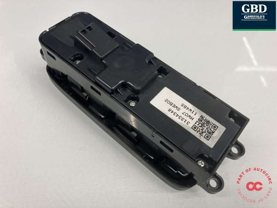 Bryter ruteheis førerdørspanel til Volvo XC60 2008-2013 (Type I, Fase 1) (31295119|)