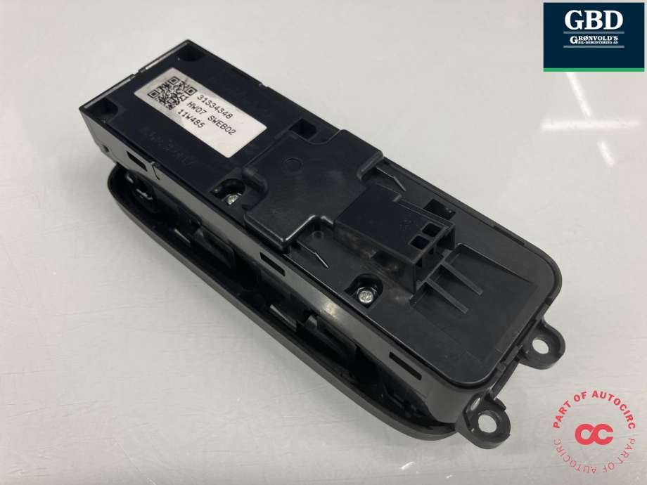 Bryter ruteheis førerdørspanel til Volvo XC60 2008-2013 (Type I, Fase 1) (31295119|)