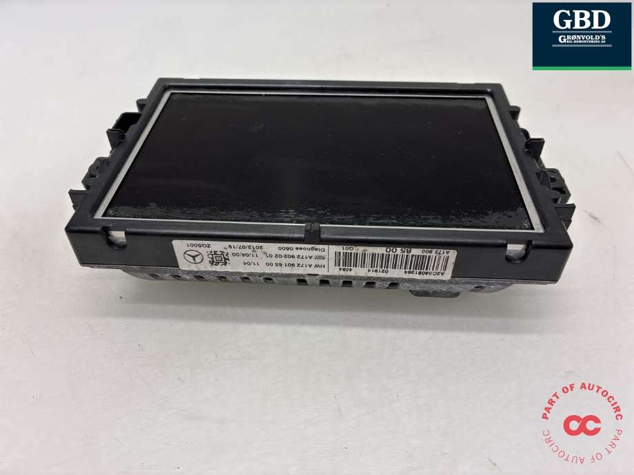 Bilstereo navigasjon skjerm til Mercedes ML 2011-2015 (Fase 1) (W166) (W166) (A 172 900 39 04|A 172 900 85 00|A2C58091264)