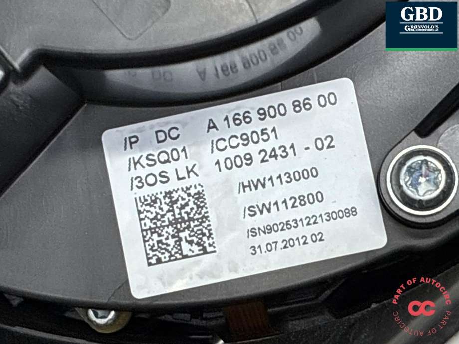 Bryter combi til Mercedes ML 2011-2015 (Fase 1) (W166) (W166) (A 166 900 71 06 9051|A 166 900 86 00 9051|)