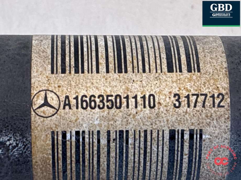 Drivaksel høyre bak, diesel/automat til Mercedes ML 2011-2015 (Fase 1) (W166) (W166) (A 166 350 11 10|A 166 350 11 10 80|)