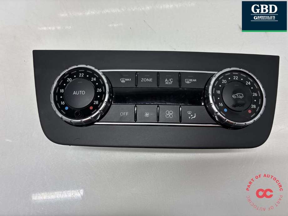 Varmeapparat betjening til Mercedes ML, 2011-2015 (Fase 1) (W166) (W166) (A 166 900 69 08)