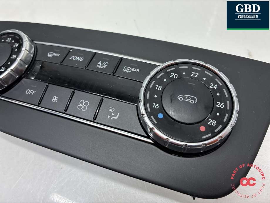 Varmeapparat betjening til Mercedes ML 2011-2015 (Fase 1) (W166) (W166) (A 166 900 69 08|A 166 900 94 05| A 166 900 81 03|A 166 900 17 04)