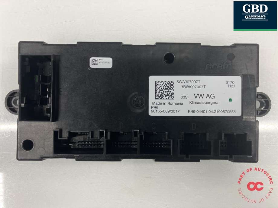 Styreenhet klima/aircondition til VW Golf VIII 2020-->>  (5WA 907 007 T|90155-069/0017|)