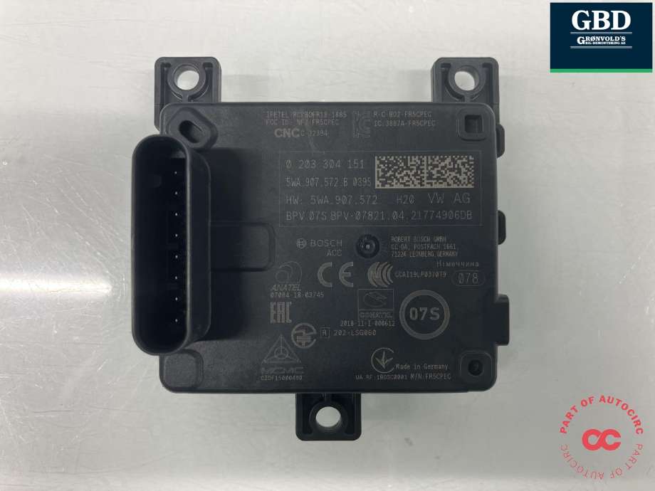 Sensor radar til VW Golf VIII 2020-->> (BOSCH|5WA 907 572 B||0 203 304 151)