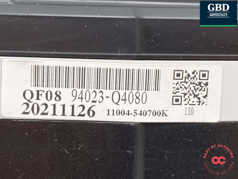 Instrumentpanel til Kia Niro 2016-2021 (94023Q4080|94023-Q4080|)