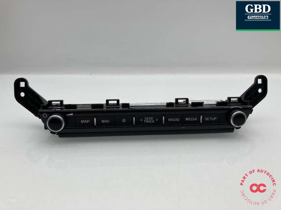 Bilstereo navigasjon betjeningspanel til Kia Niro, 2016-2021  (96540G5300WK)