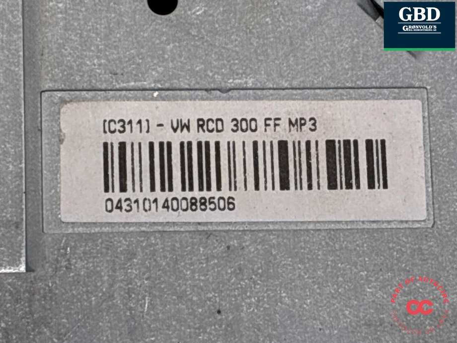 Bilstereo til VW EOS 2006-2013  (NO PART ID|)