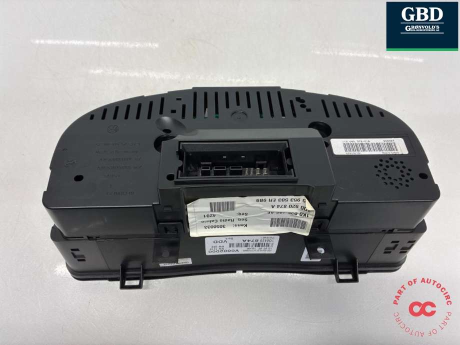 Instrumentpanel til VW EOS 2006-2013 (1Q0 920 874 AX|1Q0 920 874 AX Z02|)