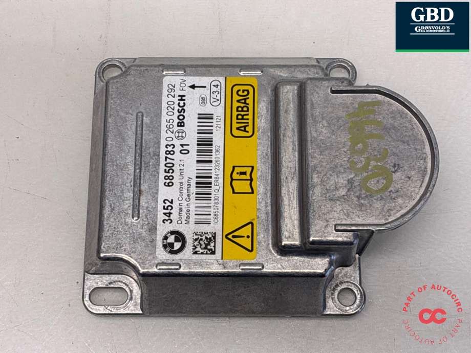 Styreenhet airbag hovedsensor til BMW 5-Serie 2010-2017 (F10/F11) (F10/F11) (65 77 7 911 607|65 77 9 319 493|3452 6850783)