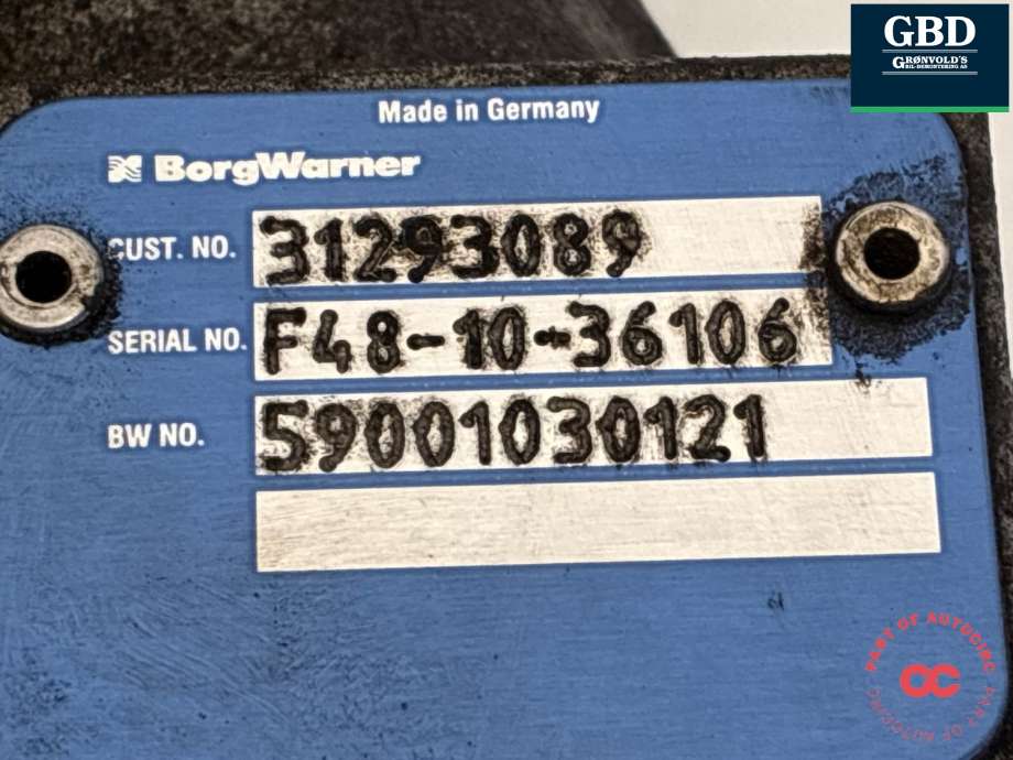 Turbo til Volvo XC70 2008-2013 (Type II, Fase 1) (36010146|36010145|)