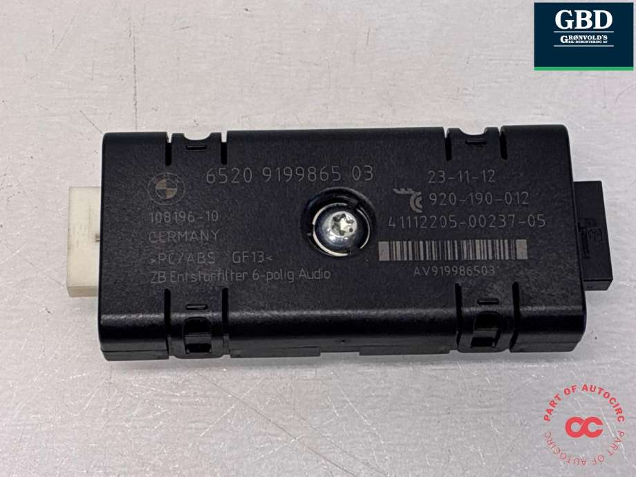 Antenne forsterker til BMW 5-Serie, 2010-2017 (F10/F11) (F10/F11) (65 20 9 276 016)