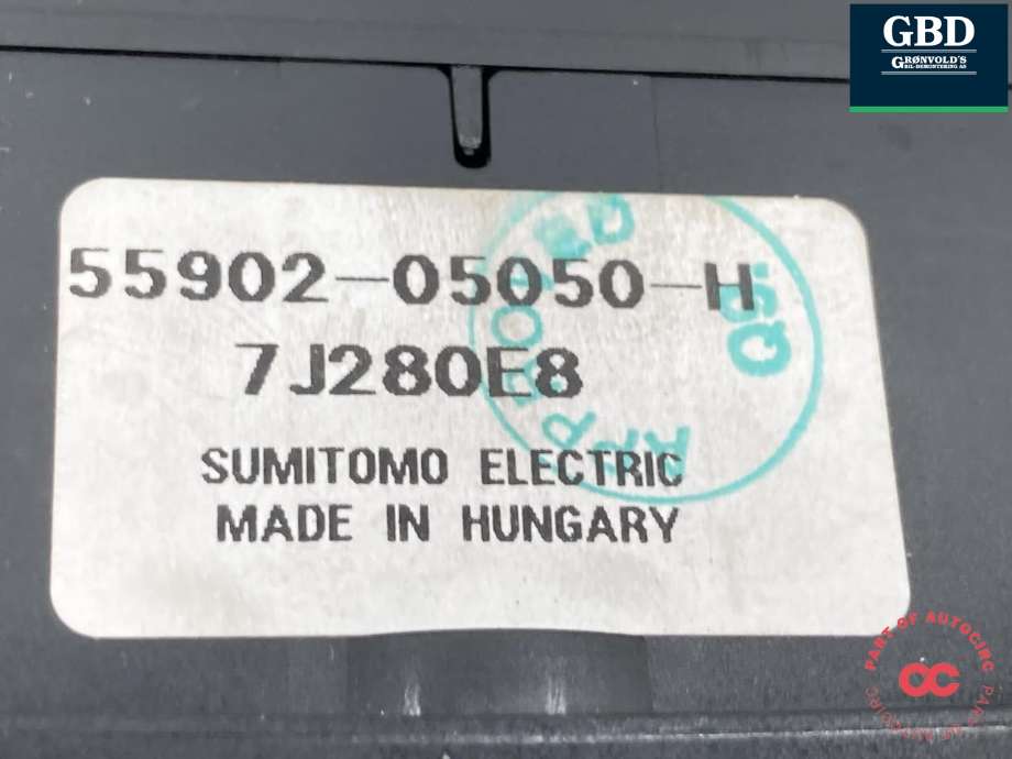 Varmeapparat betjening til Toyota Avensis 2003-2008 (Type II)  (5590005271|55902-05050-H|)