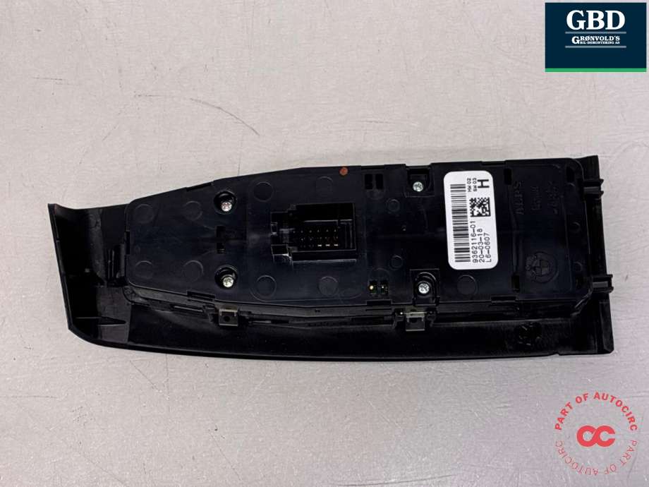 Bryter ruteheis førerdørspanel til BMW 2-Serie, Active/Gran Tourer 2014-->> (F45/F46) (F45/F46) (61 31 9 362 116|9362116-01|)