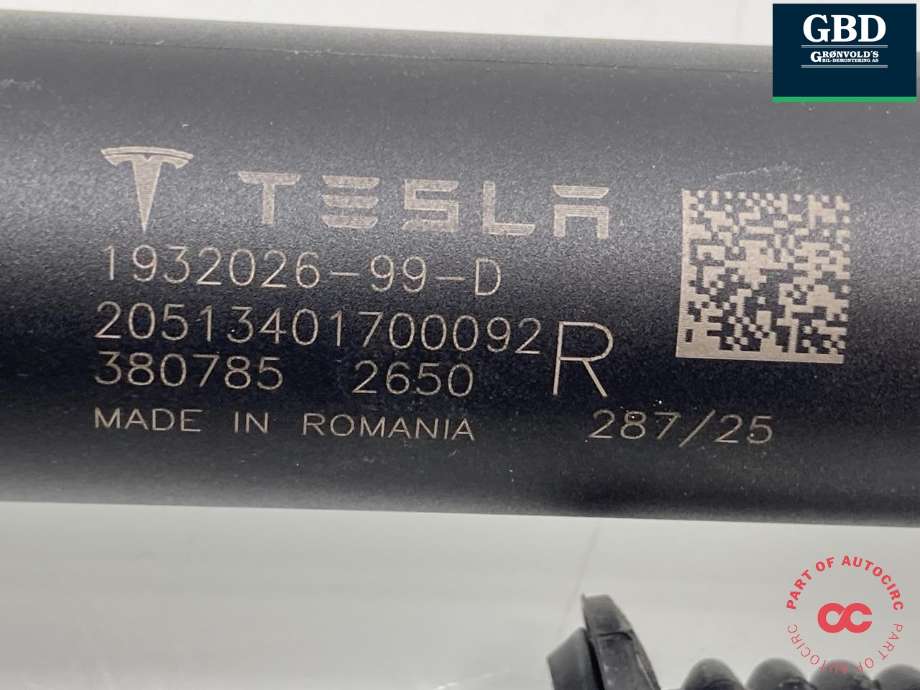 Baklukedemper høyre til Tesla Model Y 2024-->> (Type II)  (1932026-99-D|1932026-98-D|)
