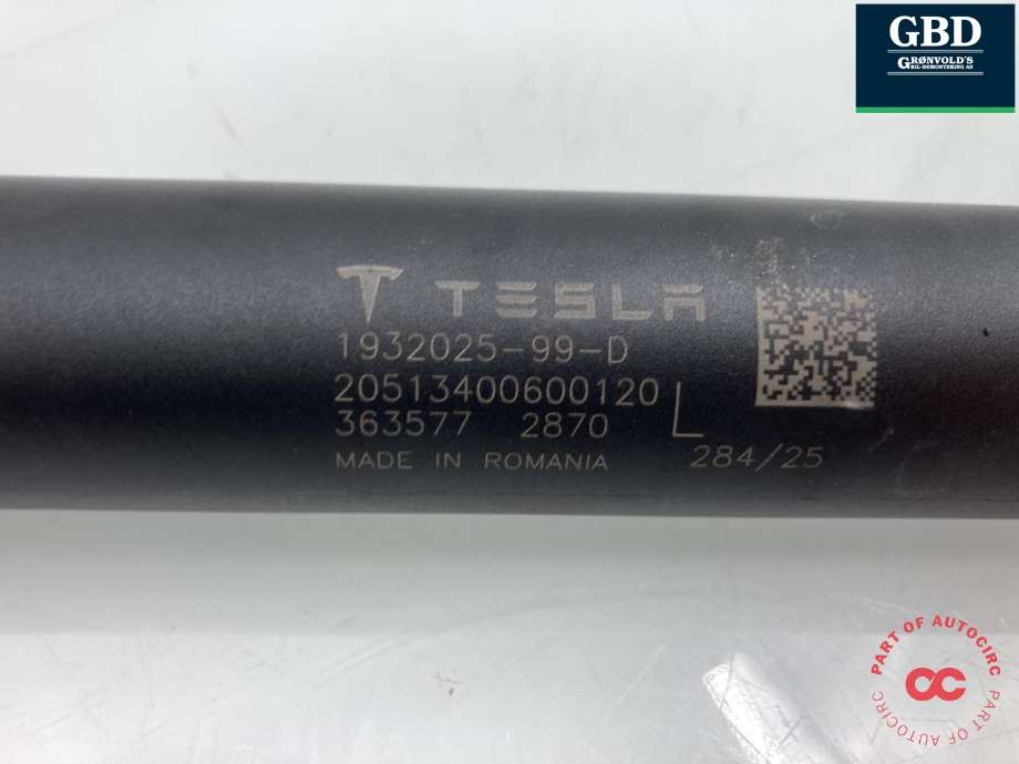 Baklukedemper venstre til Tesla Model Y 2024-->> (Type II)  (1932025-99-D|1932025-98-D|)