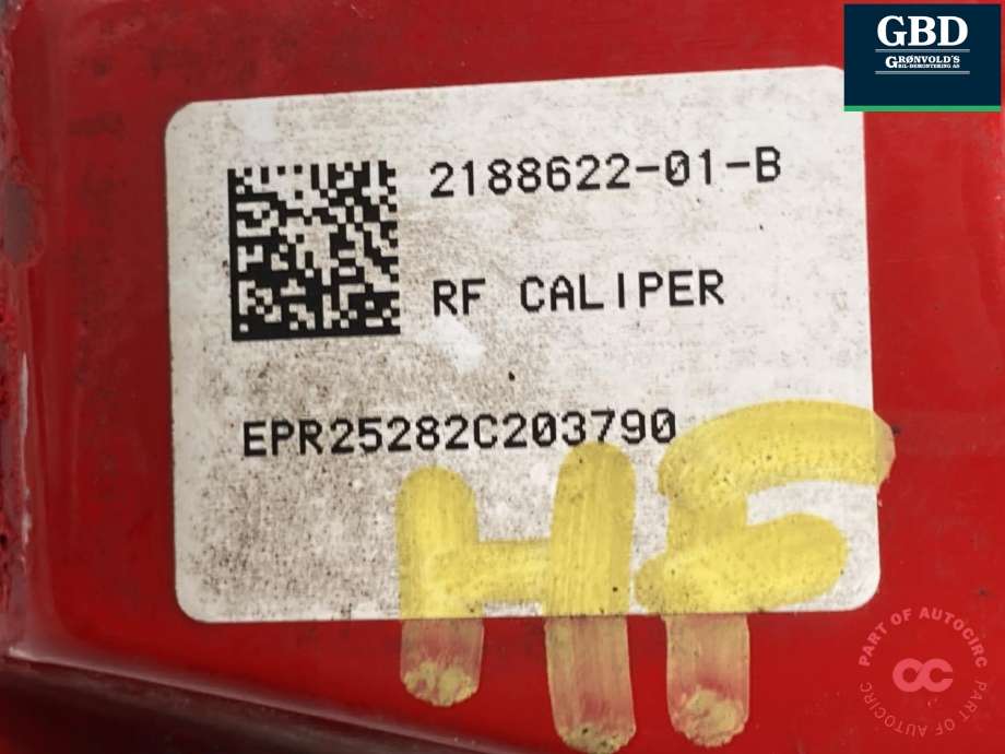 Bremsecaliper høyre foran til Tesla Model Y 2024-->> (Type II) (8008362-00-A|)