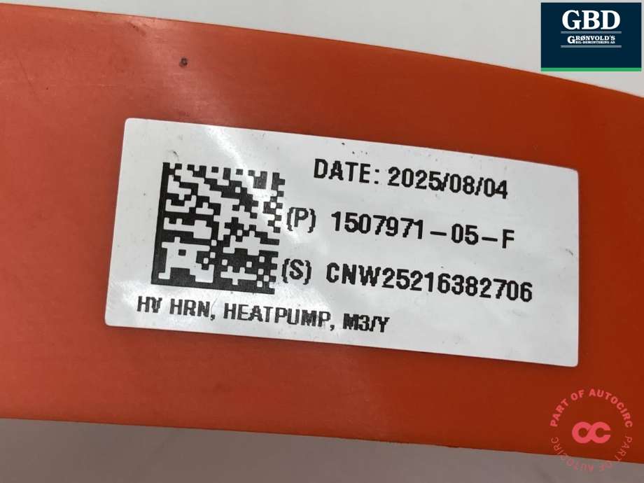 Kabel høy volt (HV) elbil til Tesla Model Y 2024-->> (Type II)  (1507971-05-F|1507971-05-G|)