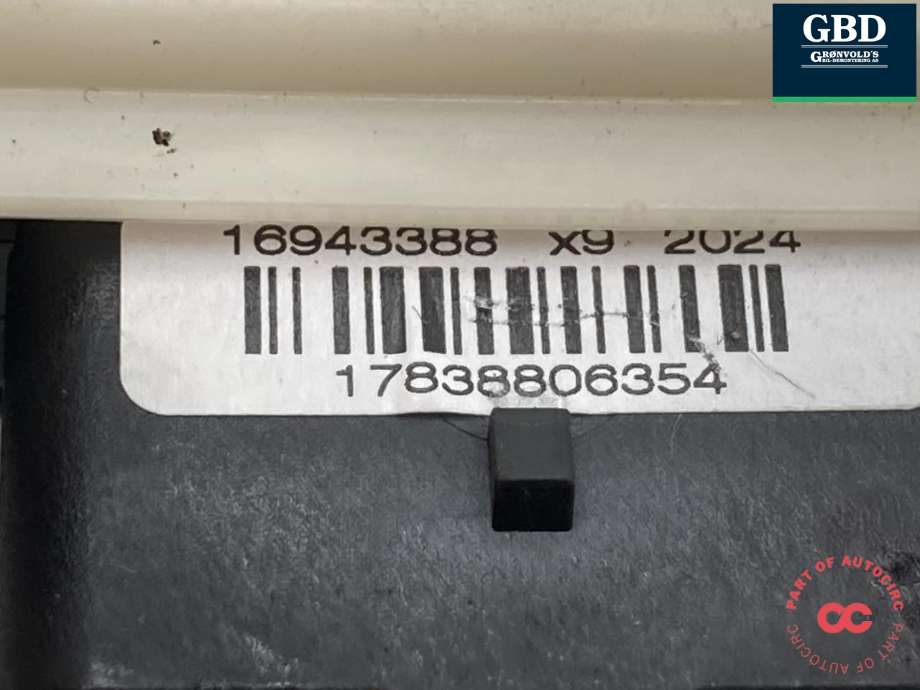 Låsekasse høyre bak til Citroën Berlingo 2019-->> (Type III) (98 221 720 80|16943388|17838806354)