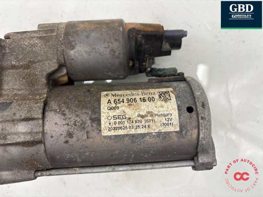 Starter diesel til Mercedes Vito 2014-->> (W447) (W447) (A 654 906 16 00|A 654 906 14 00|)