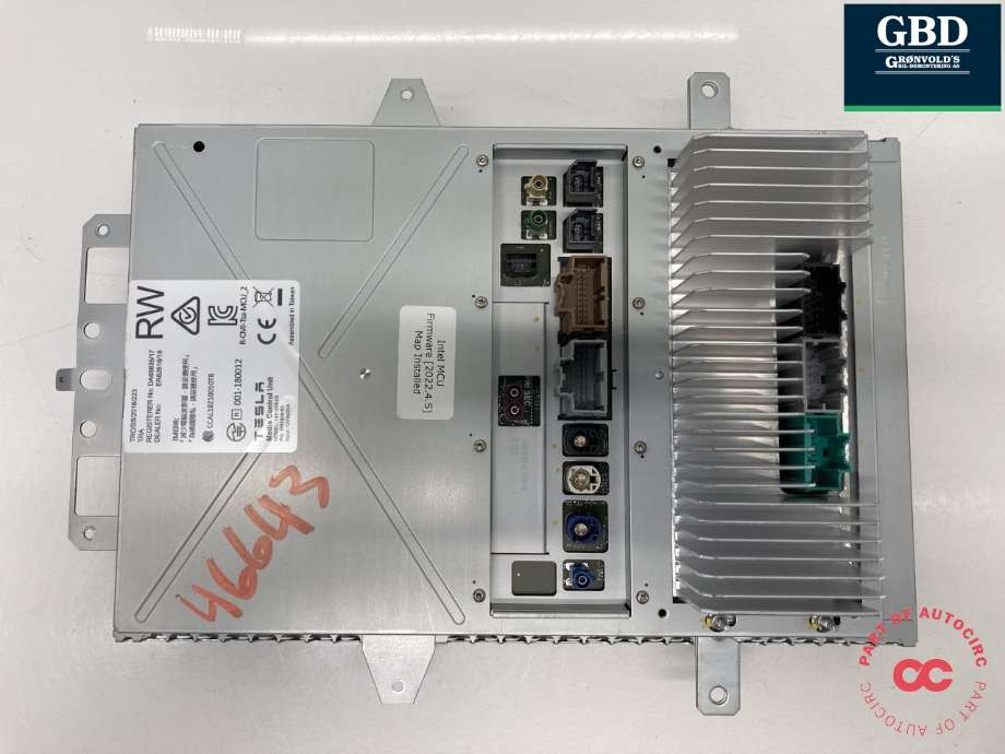 Multimedia display (MCU - Media Controller Unit) til Tesla Model S 2013-2016 (Fase 1)  (1084333-00-C|P1451809-53-J|)