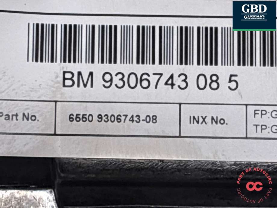 Bilstereo navigasjon skjerm til BMW i3 2013-2022 (65 50 9 306 743|)