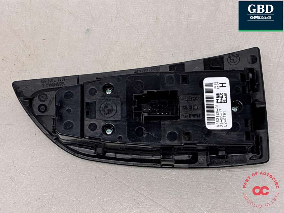 Bryter ruteheis førerdørspanel til BMW i3 2013-2022 (61 31 9 362 126|)
