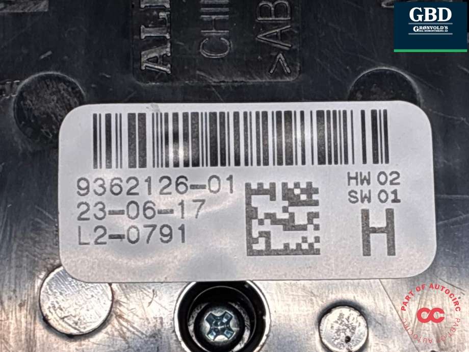 Bryter ruteheis førerdørspanel til BMW i3 2013-2022 (61 31 9 362 126|)