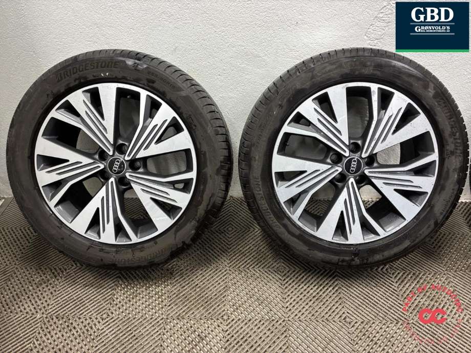 Hjulsett aluminium sommer til Audi Q4 e-tron 2021-->> (BRIDGESTONE TURANZA 6|2 STK. 255/50 R 19 .|2 STK 235/55 R 19 105 W 2025|5.5/6.5 MM 8J X 19H2. ET 45)