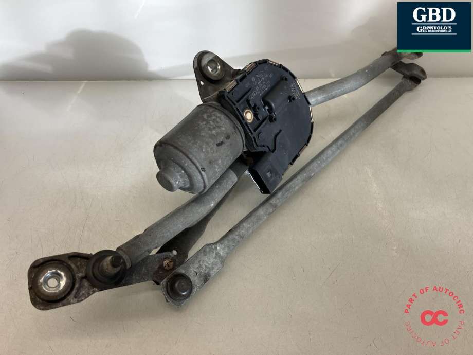 Viskermotor frontrute komplett m/overføring til Audi A6 2005-2008 (Type III, Fase 1) (C6) (C6) (BOSCH|4F1 955 023 K|4F1 955 119 C|3 397 020 778)