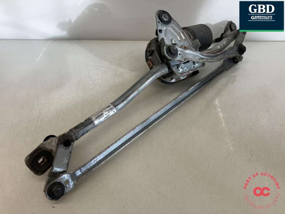 Viskermotor frontrute komplett m/overføring til Audi A6 2005-2008 (Type III, Fase 1) (C6) (C6) (BOSCH|4F1 955 023 K|4F1 955 119 C|3 397 020 778)