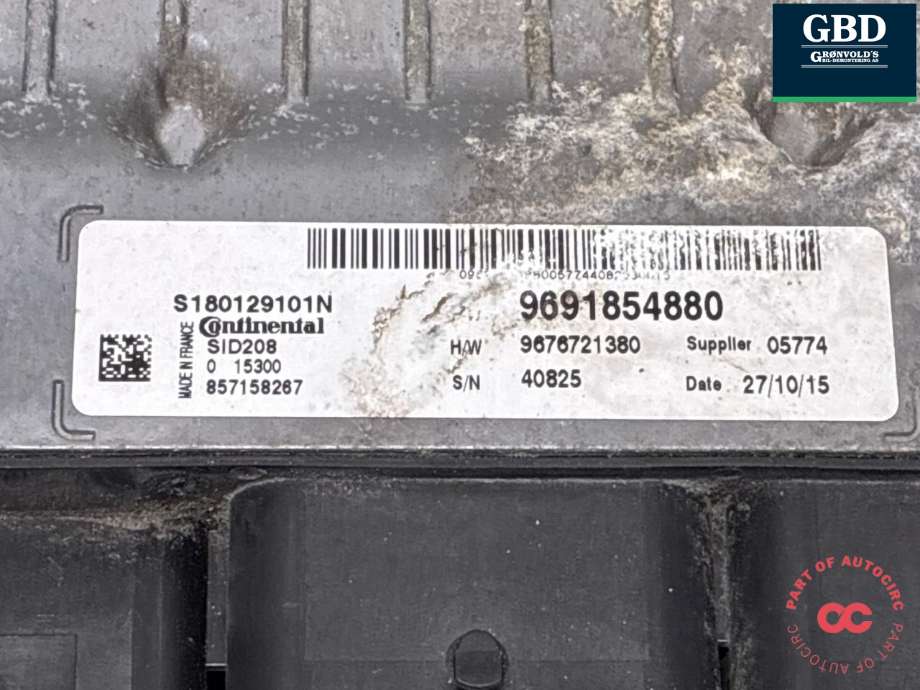 Styreenhet motor til Peugeot Boxer 2014-->> (Type III, Fase 2) (96 918 548 80|96 916 804 80|)