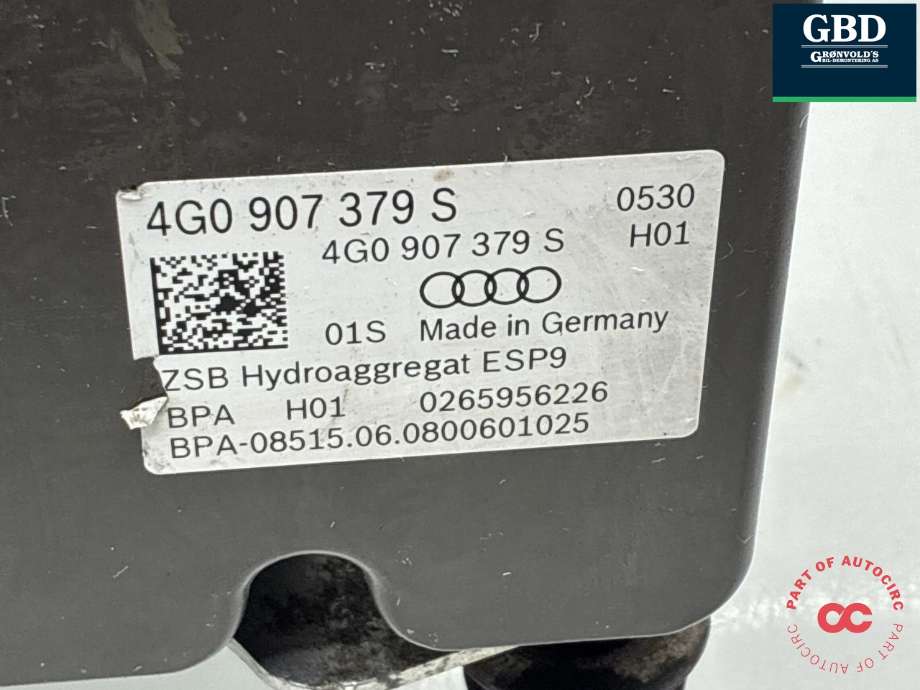 ABS sentral til Audi A6, Allroad 2015-2019 (Type III, Fase 2) (C7) (C7) (4G0 614 517 AL|4G0 614 517 AL BEF|)
