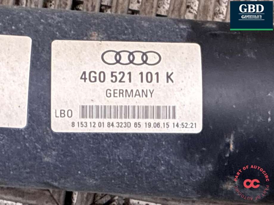 Mellomaksel til Audi A6, Allroad 2015-2019 (Type III, Fase 2) (C7) (C7) (4G0 521 101 K|)