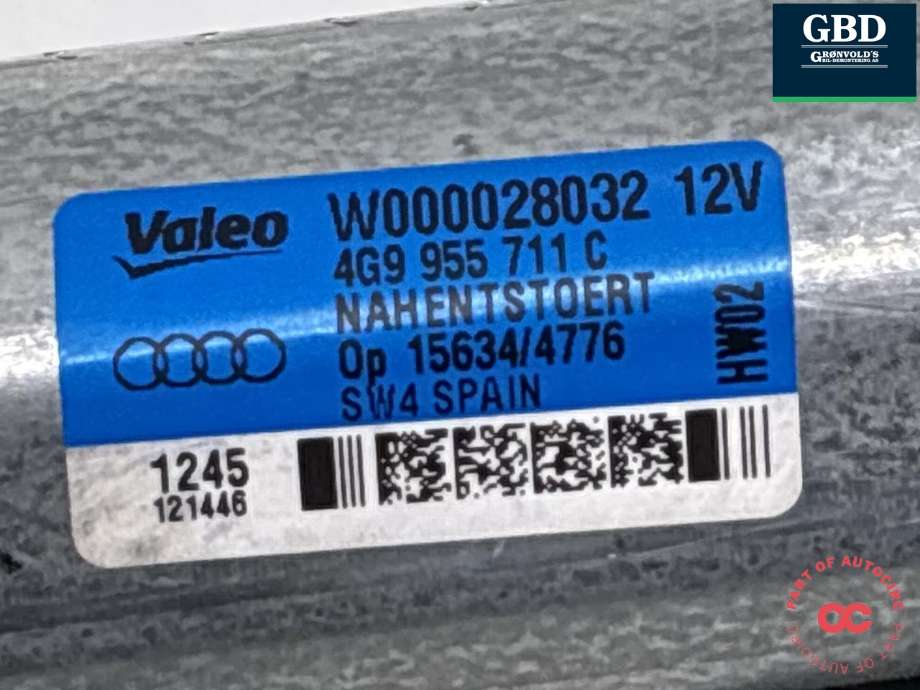 Viskermotor bakrute til Audi A6, Allroad 2015-2019 (Type III, Fase 2) (C7) (C7) (4G9 955 711 C|)