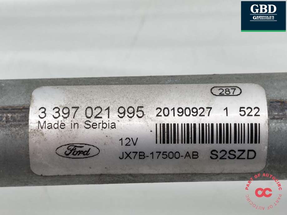 Viskermotor frontrute komplett m/overføring til Ford Focus 2018-->> (Type IV) (2779894|JX7B-17504-AE|2206433 | JX7B-17566-AA)