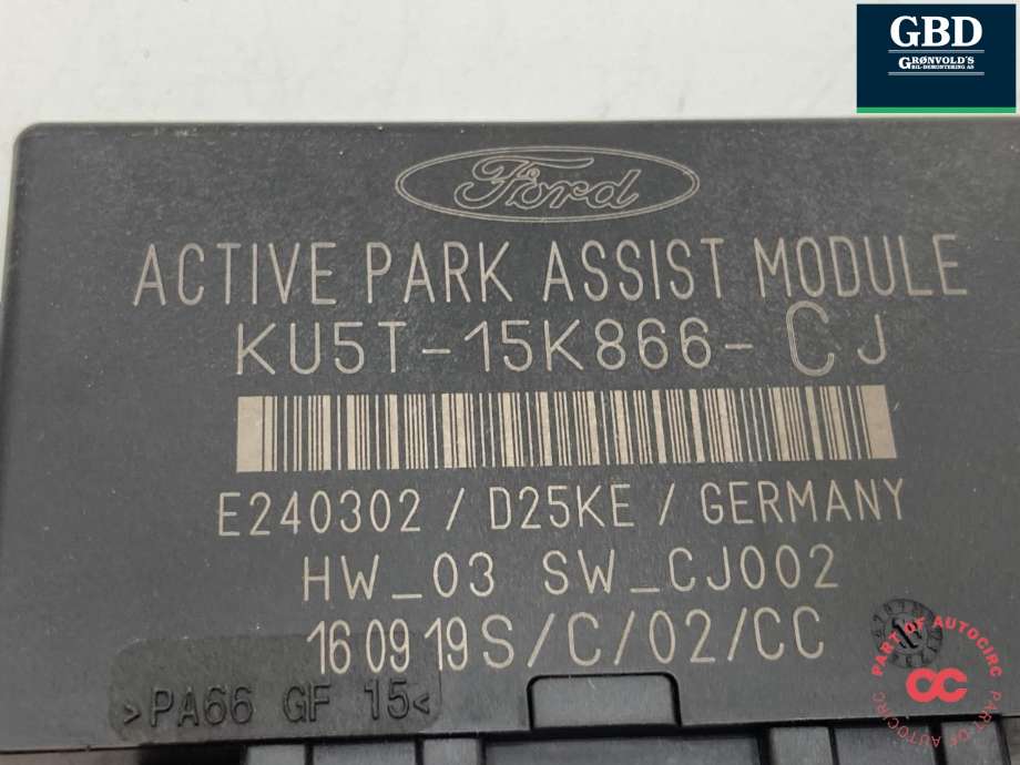 Styreenhet parkering til Ford Focus 2018-->> (Type IV) (2398033|KU5T-15K866-CJ|)