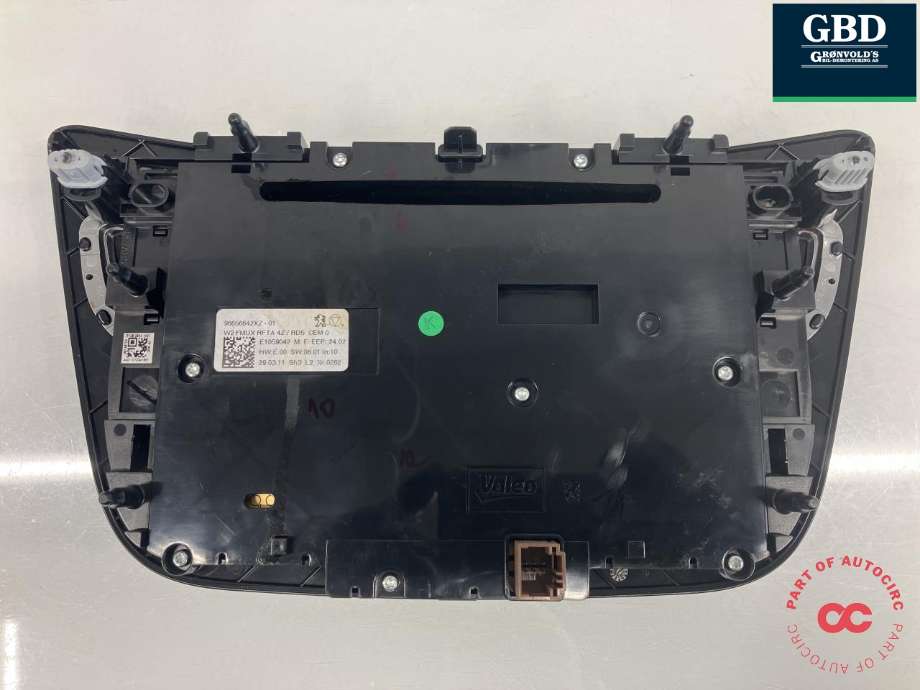 Bilstereo betjeningspanel til Peugeot 508 2011-2014 (Type I, Fase 1)  (98 023 794 XZ|96656642XZ|)