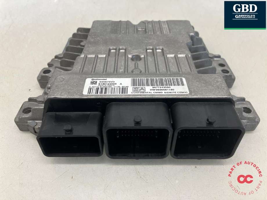 Styreenhet motor til Peugeot 508 2011-2014 (Type I, Fase 1)  (CONTINENTAL|1944 L0|16 776 544 80|9677243580)