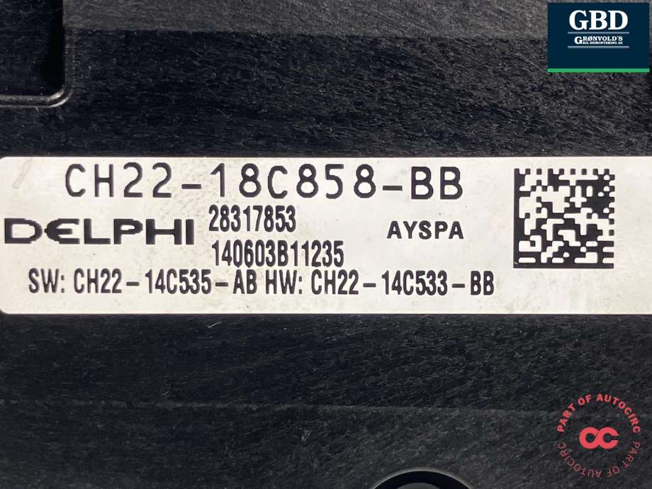 Bilstereo navigasjon betjeningspanel til Land Rover Discovery 2009-2017 (Type IV) (LR029583|CH2218C858BB|)