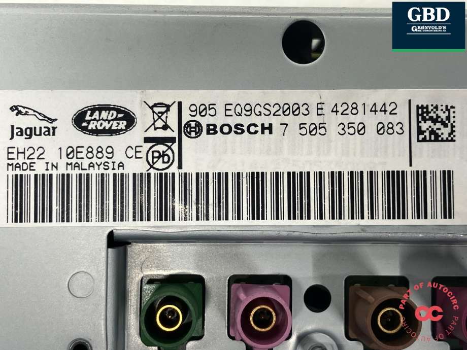 Bilstereo navigasjon skjerm til Land Rover Discovery 2009-2017 (Type IV) (LR073365|EH2210E889CH|LR059956| EH2210E889CE)