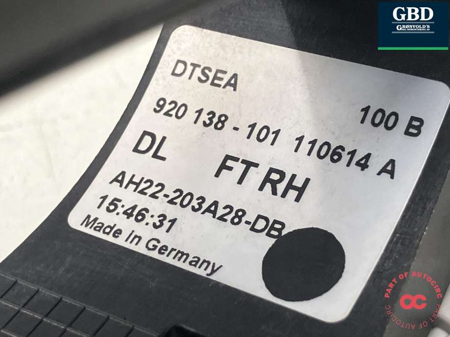 Dørhåndtak utv høyre foran til Land Rover Discovery 2009-2017 (Type IV)  (LR030195|AH2222404DA8LML|)