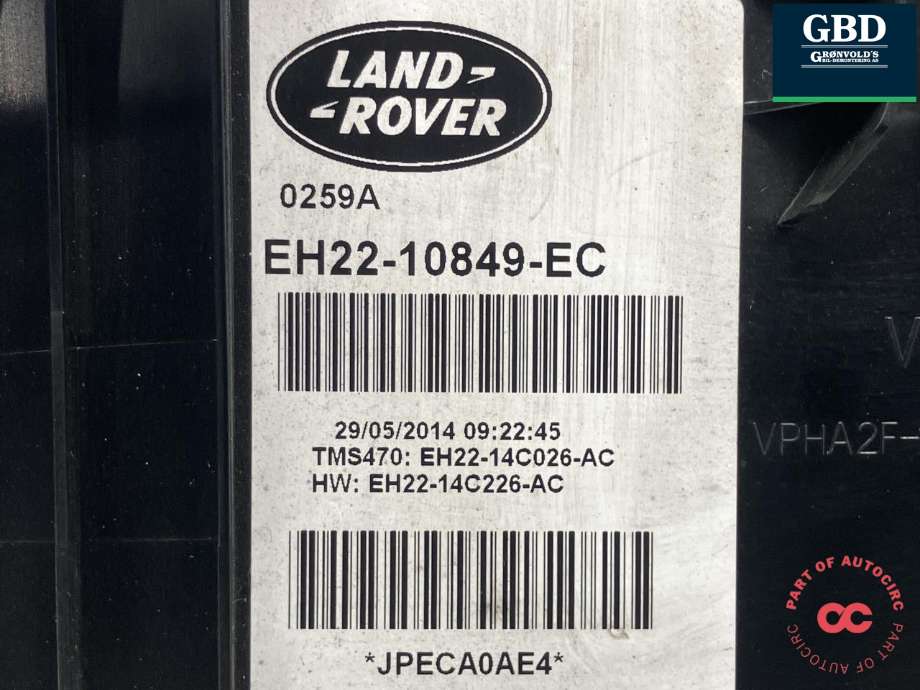 Instrumentpanel til Land Rover Discovery 2009-2017 (Type IV)  (LR084244|GH2210849EC|LR051724| EH2210849ED)